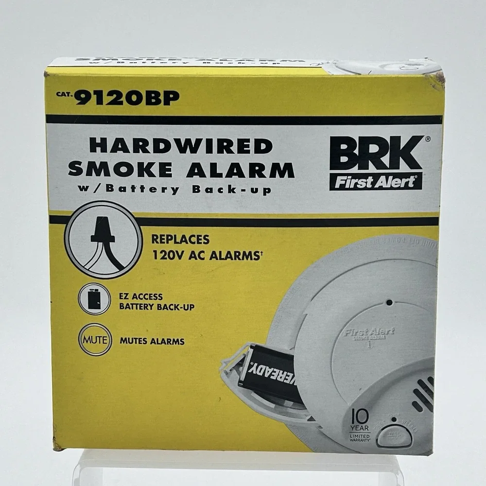 BRK First‎ Alert Hardwired Smoke Alarm w/ Battery Backup 9120BP EZ Access NEW